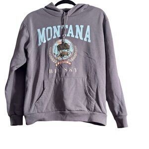 Montana Big Sky Charcoal Hoodie